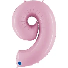 9 Tal Ballon Pastel Pink 100 cm.